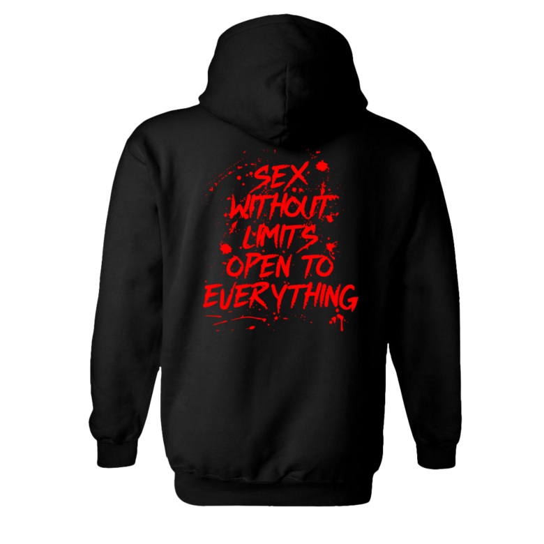Sweat à capuche Sex Without Limits Open To Everything [DANIX CENSORED]